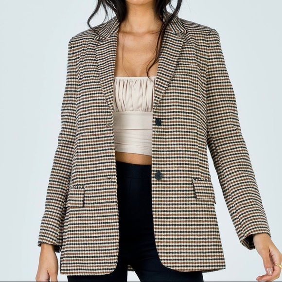 Club Monaco Jackets & Blazers - NEW Club Monaco Houndstooth plaid blazer